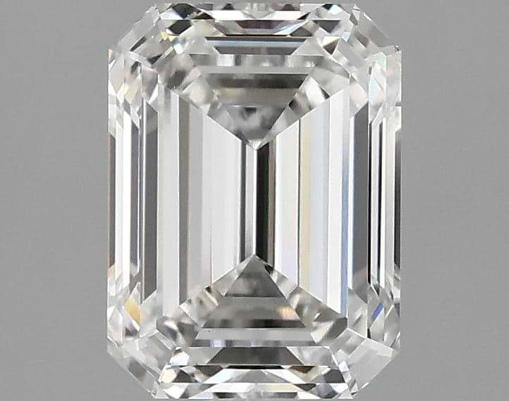 2.1 Carat Emerald Shaped Excellent Cut VVS2 IGI Certified Lab Grown Diamond