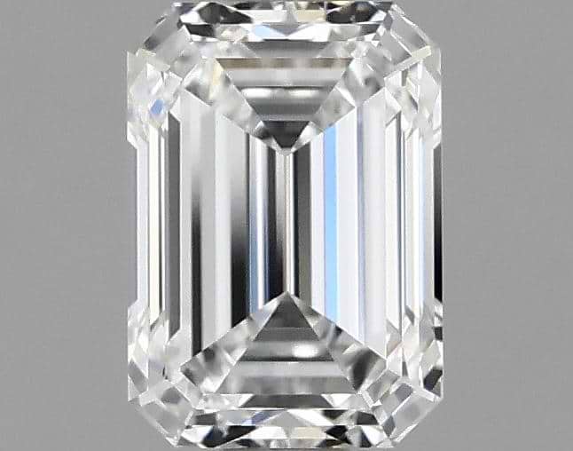1.06 Carat Emerald Shaped Ideal Cut VVS2 IGI Certified Lab Grown Diamond