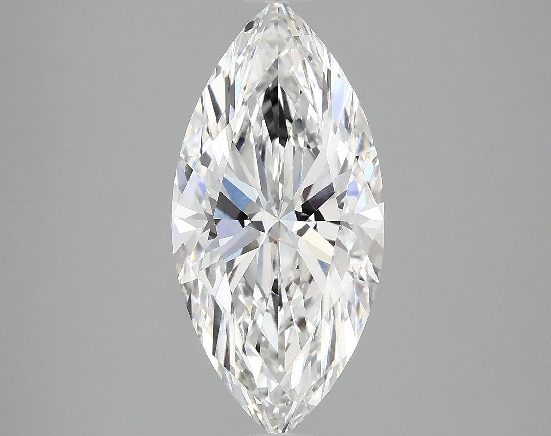3.07 Carat Marquise Shaped Excellent Cut VVS2 IGI Certified Lab Grown Diamond