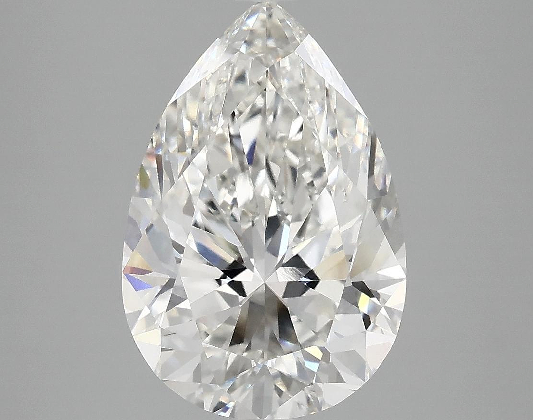 4.08 Carat Pear Shaped Excellent Cut VVS2 IGI Certified Lab Grown Diamond