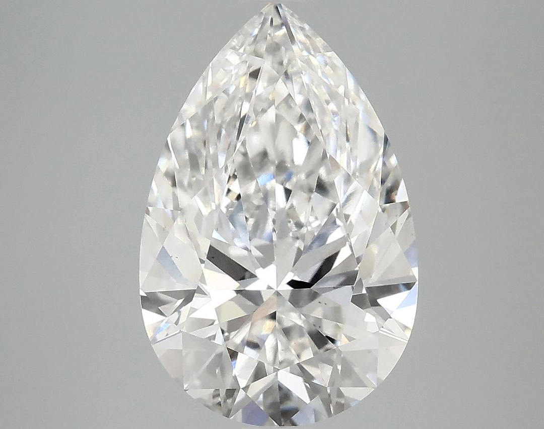 4.02 Carat Pear Shaped Excellent Cut VS2 GSI Certified Lab Grown Diamond