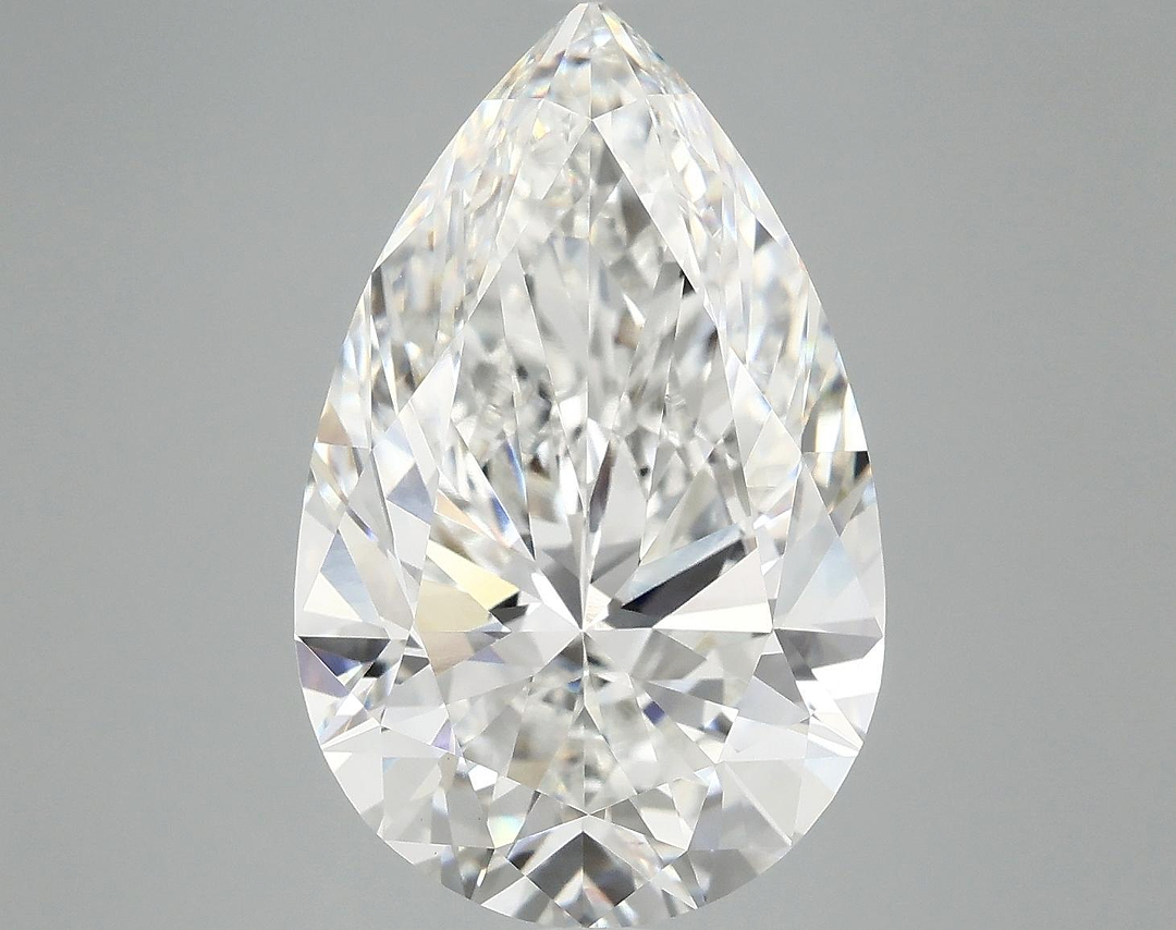 7.22 Carat Pear Shaped Ideal Cut VVS2 IGI Certified Lab Grown Diamond
