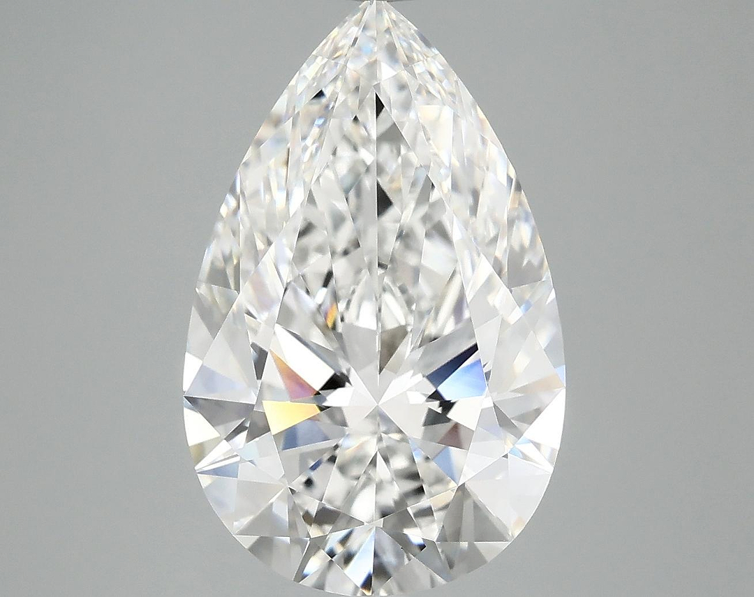 5.02 Carat Pear Shaped Ideal Cut VVS2 IGI Certified Lab Grown Diamond