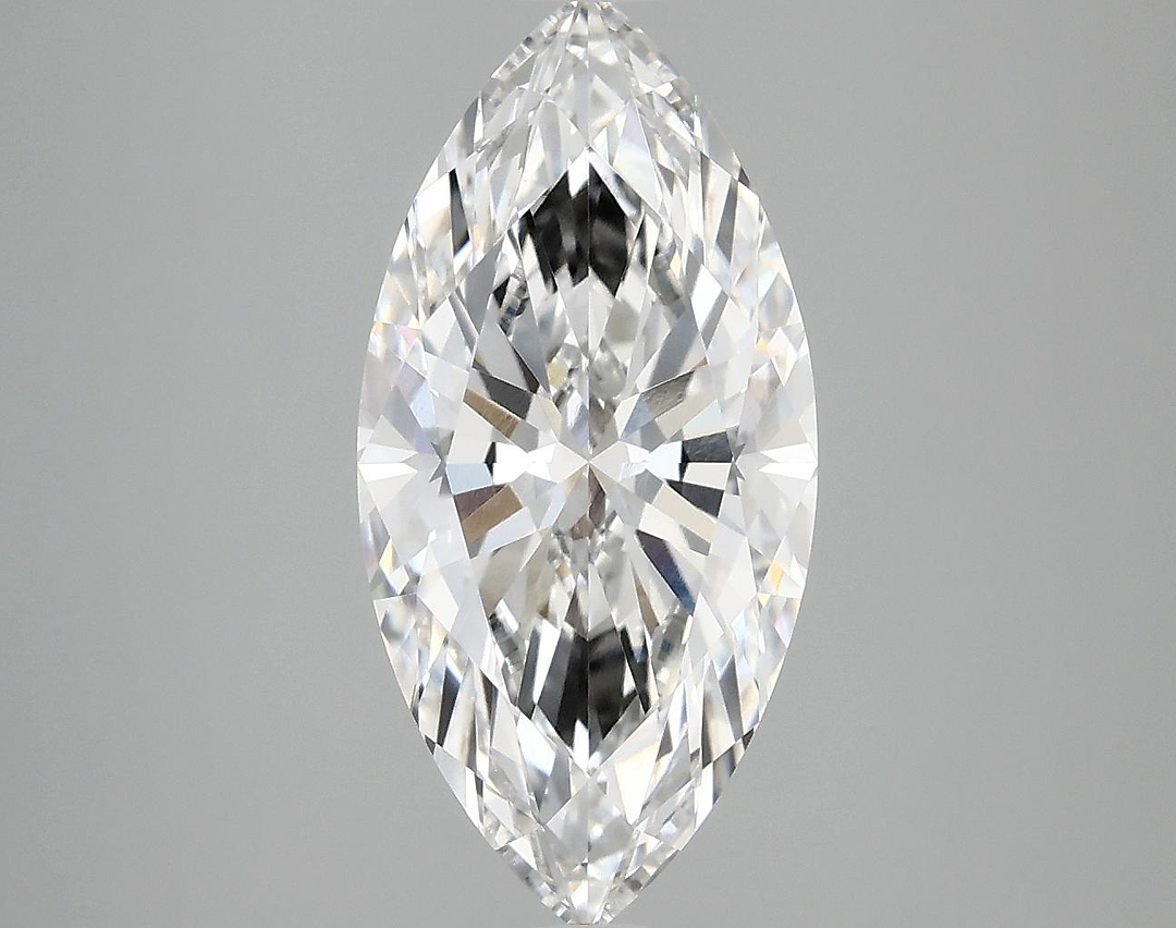 3.09 Carat Marquise Shaped Excellent Cut VVS2 IGI Certified Lab Grown Diamond