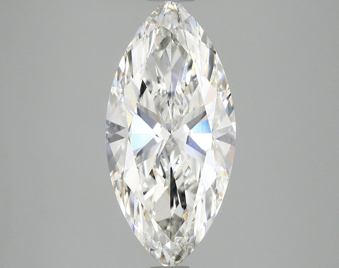 2.97 Carat Marquise Shaped Excellent Cut VVS2 IGI Certified Lab Grown Diamond