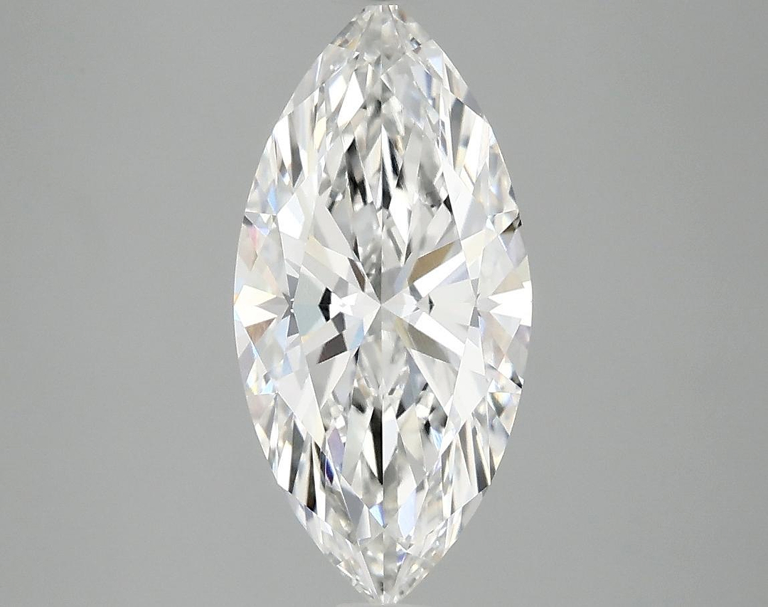 2.08 Carat Marquise Shaped Excellent Cut VVS2 IGI Certified Lab Grown Diamond