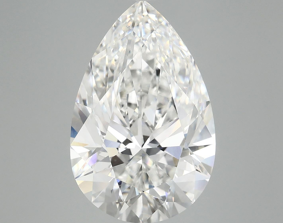 7.12 Carat Pear Shaped Ideal Cut VVS2 IGI Certified Lab Grown Diamond