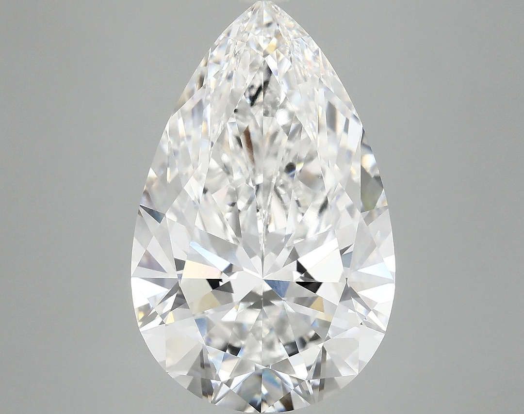 7.37 Carat Pear Shaped Ideal Cut VVS2 IGI Certified Lab Grown Diamond