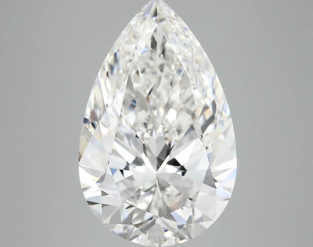 6.13 Carat Pear Shaped Ideal Cut VVS2 IGI Certified Lab Grown Diamond