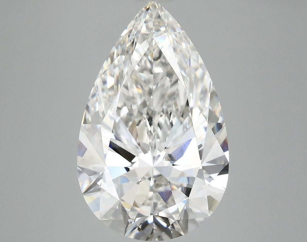 6.0 Carat Pear Shaped Ideal Cut VVS2 IGI Certified Lab Grown Diamond
