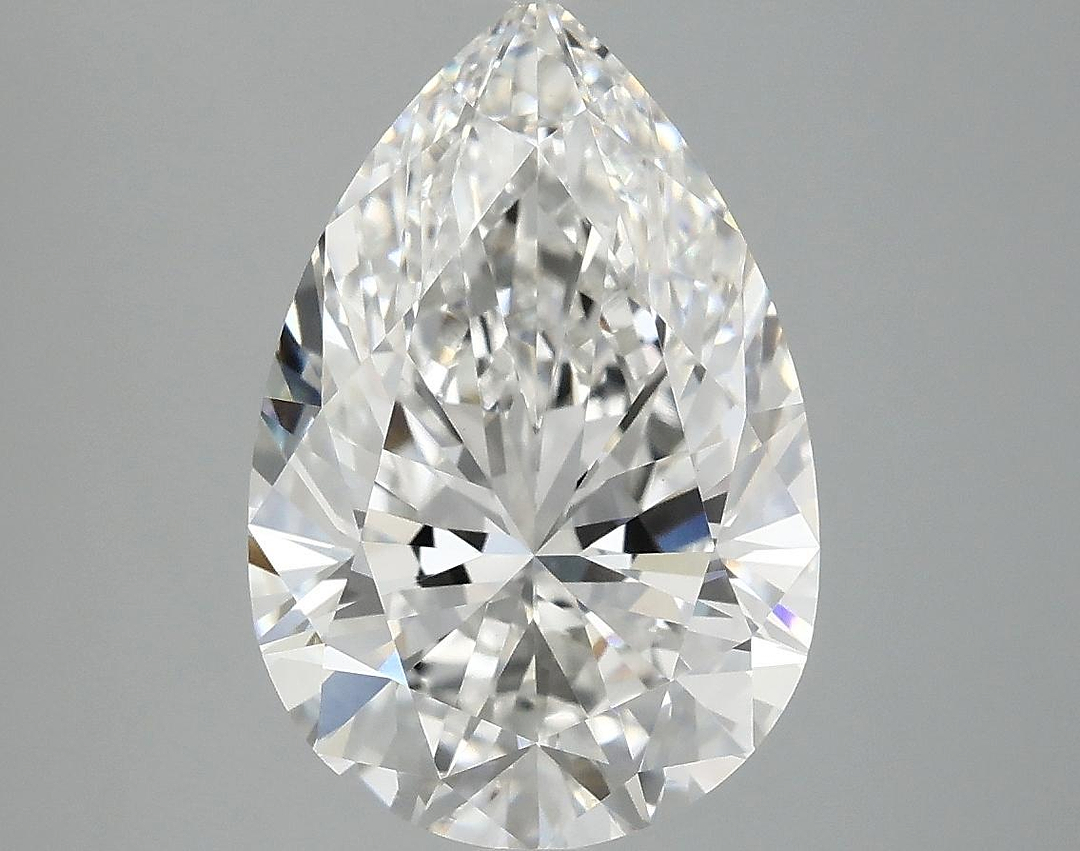 4.05 Carat Pear Shaped Excellent Cut VVS2 IGI Certified Lab Grown Diamond