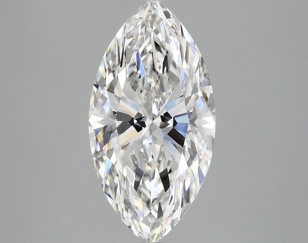 3.08 Carat Marquise Shaped Ideal Cut VVS2 IGI Certified Lab Grown Diamond