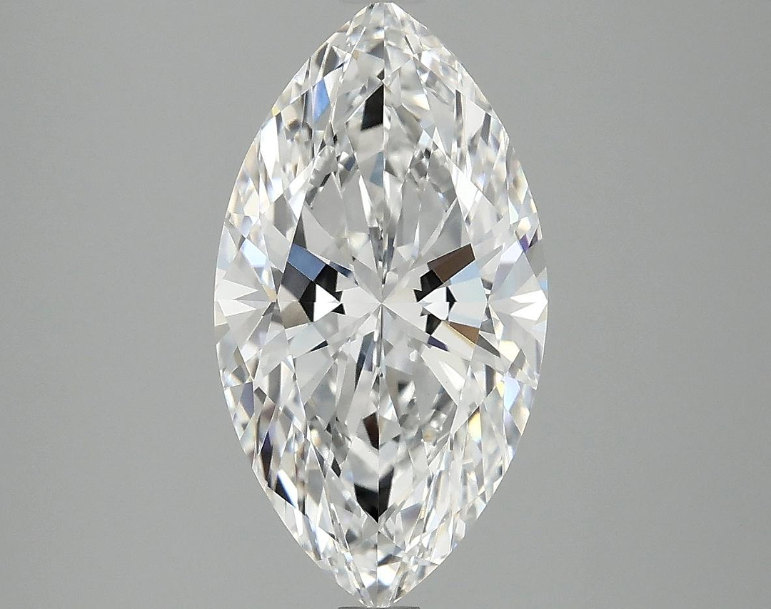 3.07 Carat Marquise Shaped Excellent Cut VVS2 IGI Certified Lab Grown Diamond