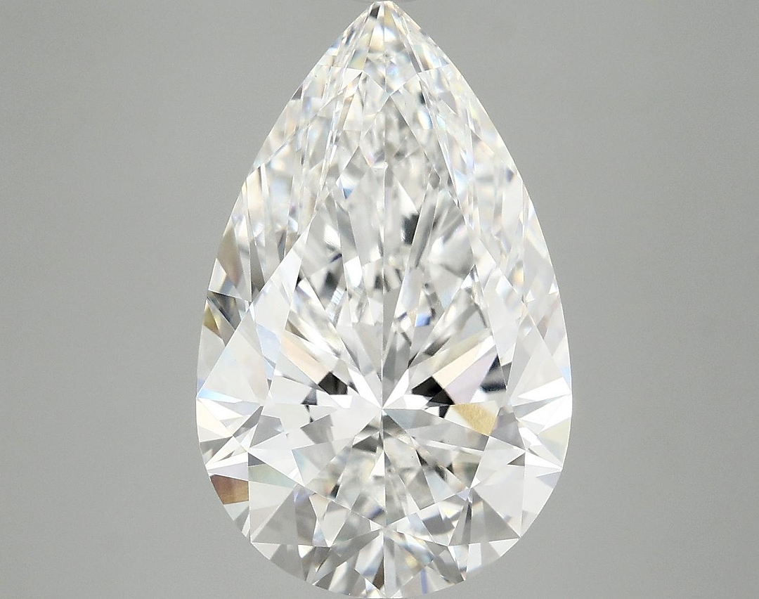 5.95 Carat Pear Shaped Ideal Cut VVS2 IGI Certified Lab Grown Diamond