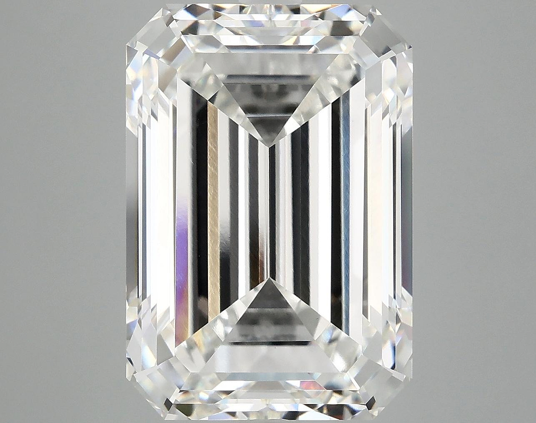 10.4 Carat Emerald Shaped Ideal Cut VVS2 IGI Certified Lab Grown Diamond