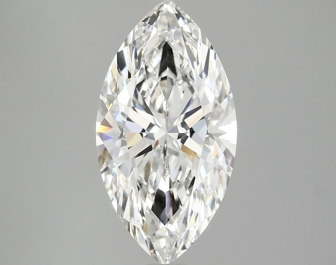 3.08 Carat Marquise Shaped Excellent Cut VVS2 IGI Certified Lab Grown Diamond