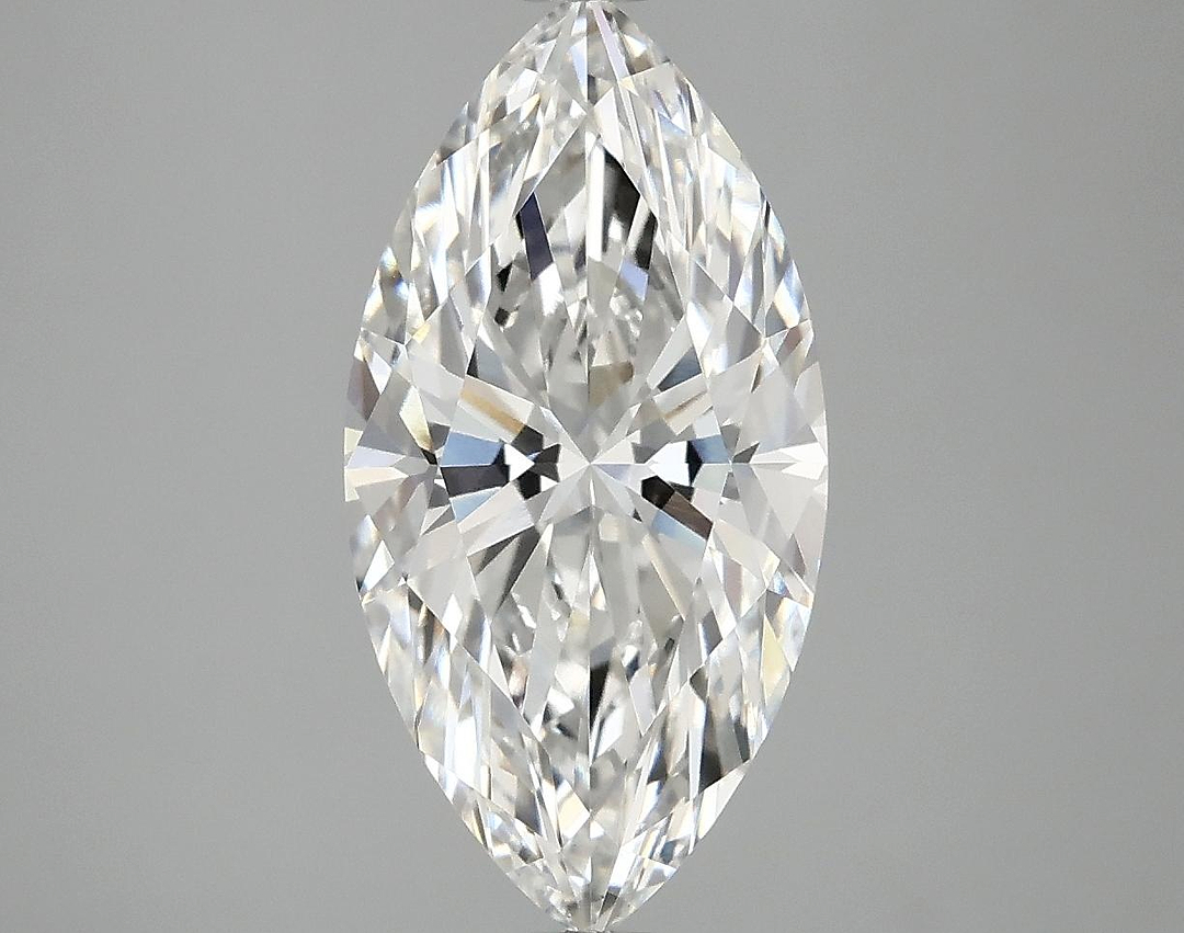 3.07 Carat Marquise Shaped Ideal Cut VVS2 IGI Certified Lab Grown Diamond