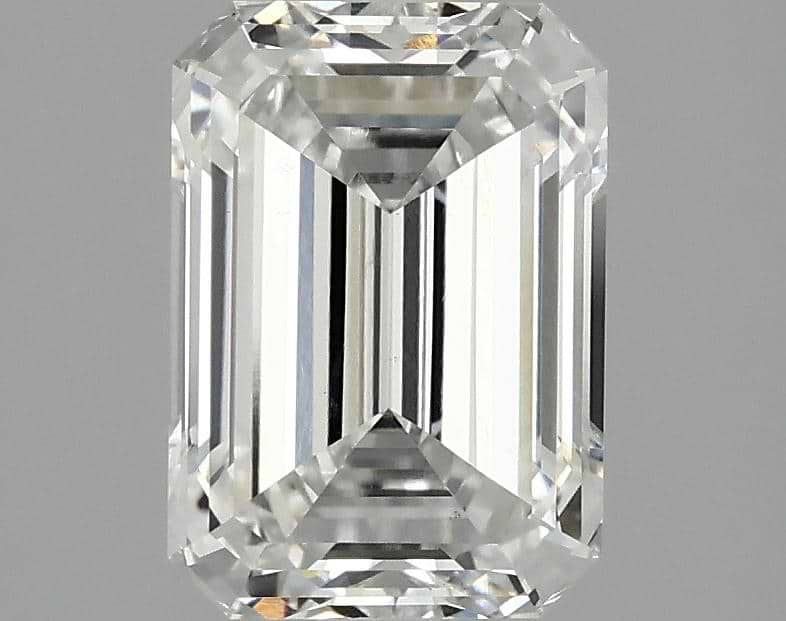 2.52 Carat Emerald Shaped Ideal Cut VS1 IGI Certified Lab Grown Diamond