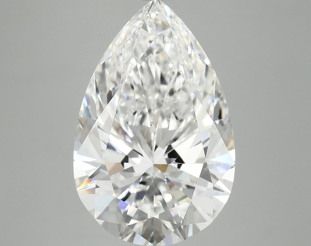 7.07 Carat Pear Shaped Excellent Cut VVS2 IGI Certified Lab Grown Diamond