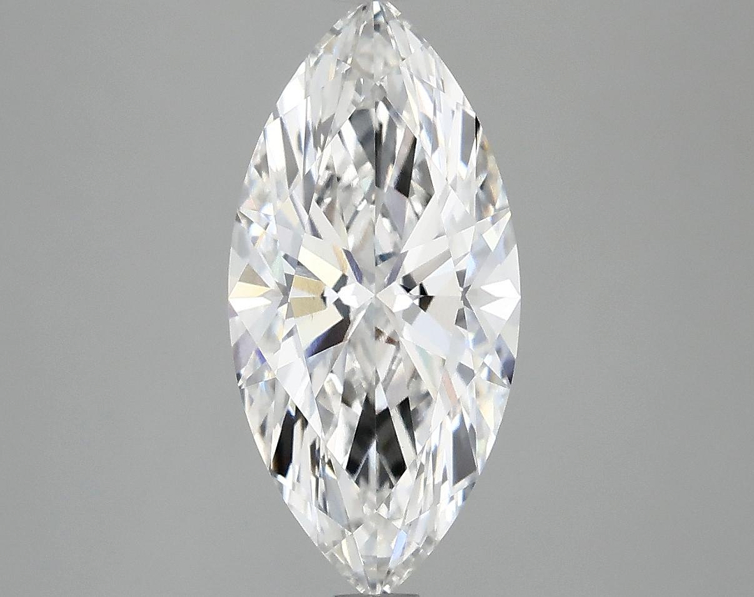 2.55 Carat Marquise Shaped Excellent Cut VVS2 IGI Certified Lab Grown Diamond