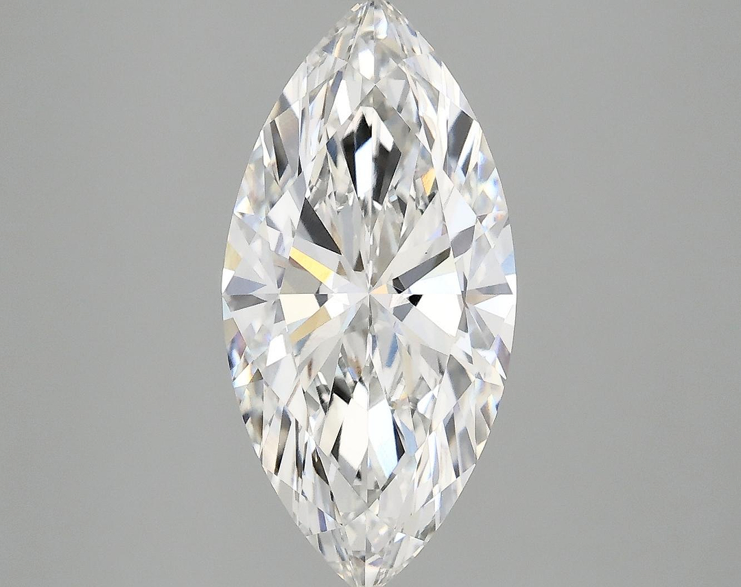3.01 Carat Marquise Shaped Excellent Cut VVS2 IGI Certified Lab Grown Diamond