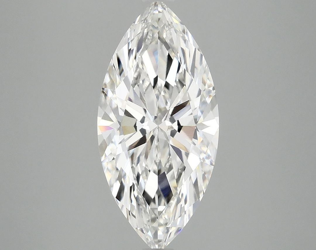 3.07 Carat Marquise Shaped Excellent Cut VVS2 IGI Certified Lab Grown Diamond