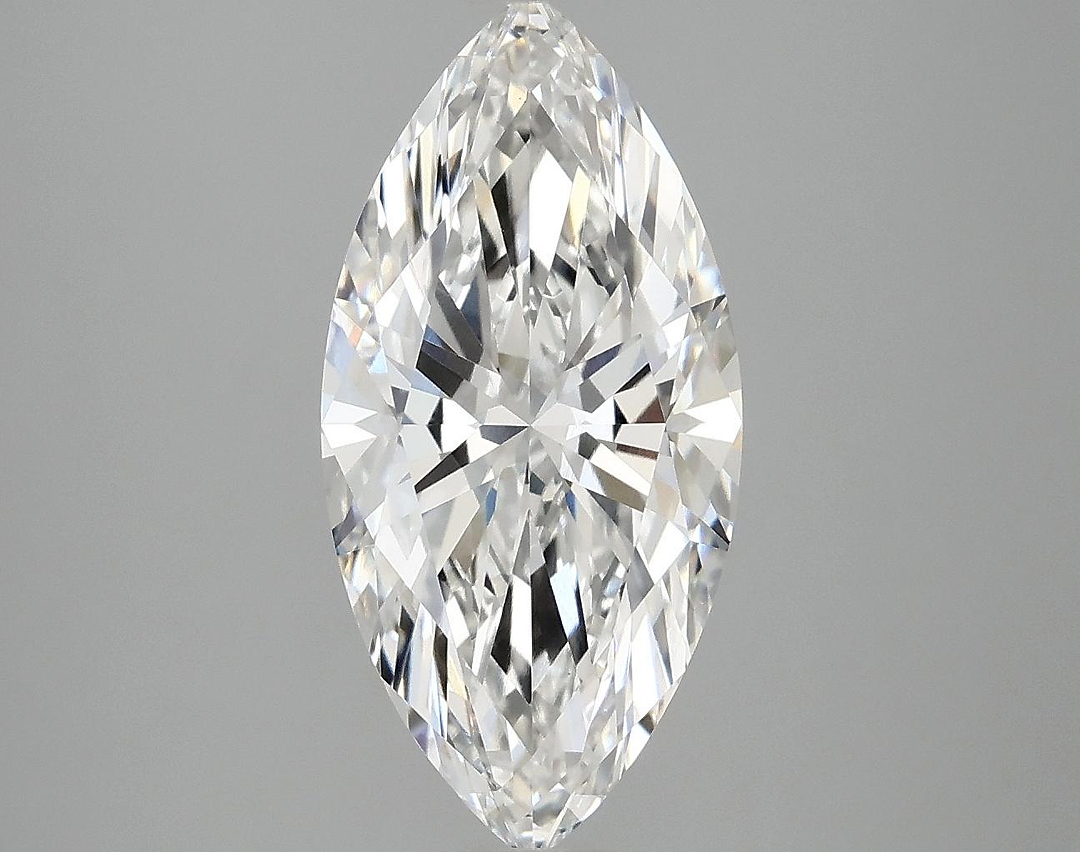 3.03 Carat Marquise Shaped Excellent Cut VVS2 IGI Certified Lab Grown Diamond