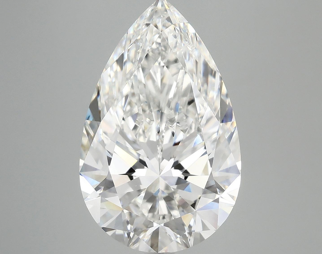 7.12 Carat Pear Shaped Ideal Cut VVS2 IGI Certified Lab Grown Diamond