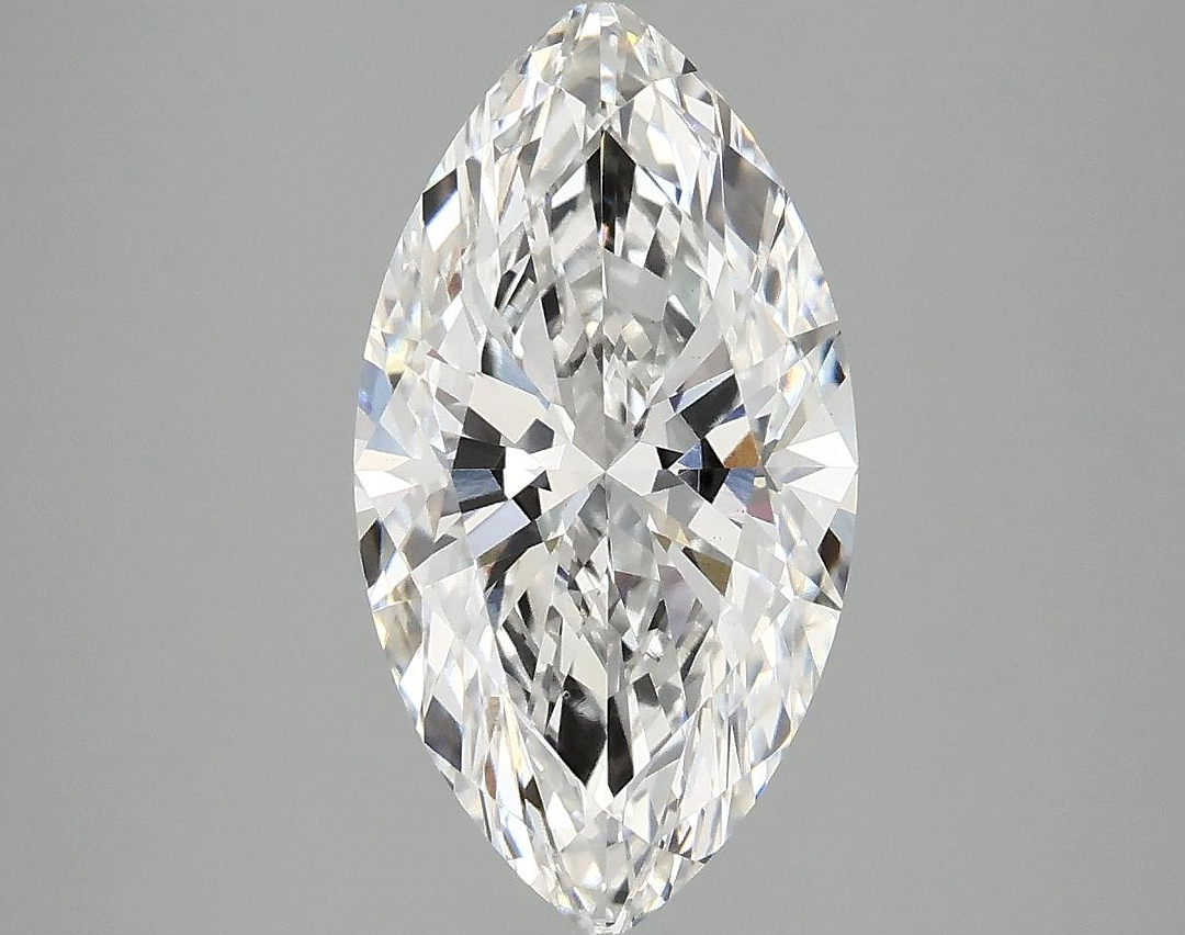 3.03 Carat Marquise Shaped Excellent Cut VVS2 IGI Certified Lab Grown Diamond