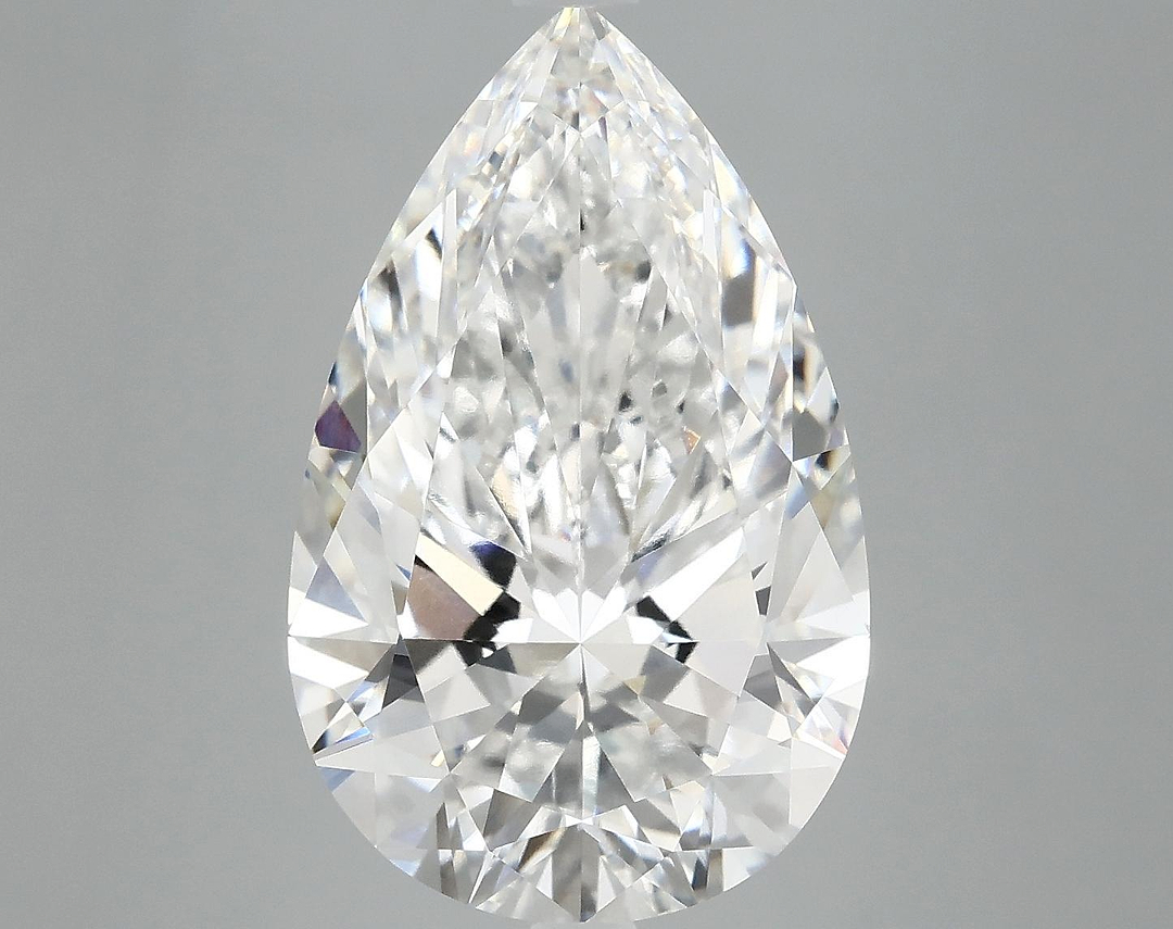 7.12 Carat Pear Shaped Ideal Cut VVS2 IGI Certified Lab Grown Diamond