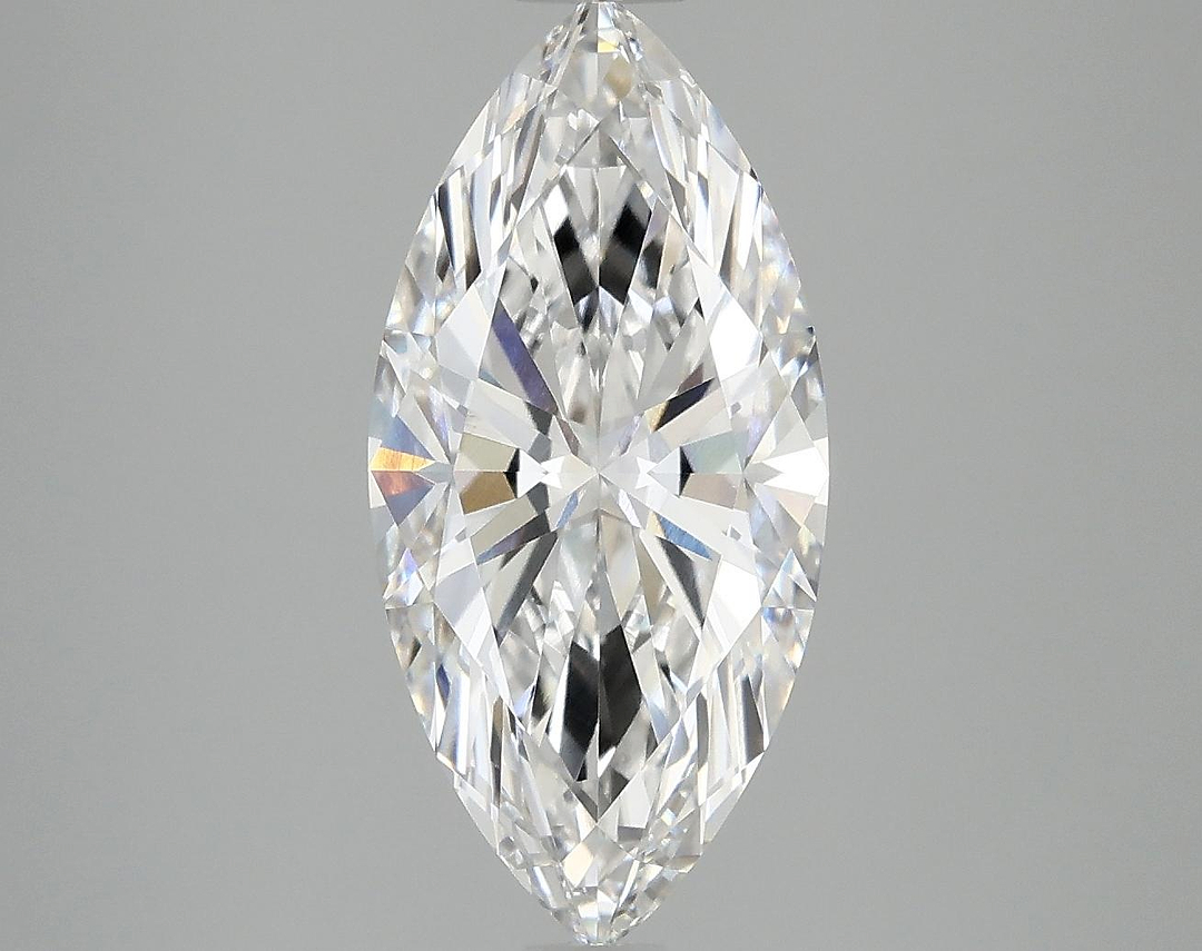 3.04 Carat Marquise Shaped Excellent Cut VVS2 IGI Certified Lab Grown Diamond