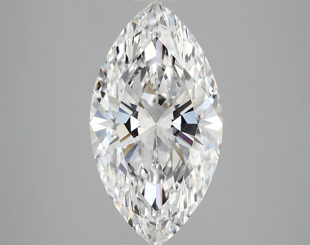 3.05 Carat Marquise Shaped Excellent Cut VVS2 IGI Certified Lab Grown Diamond