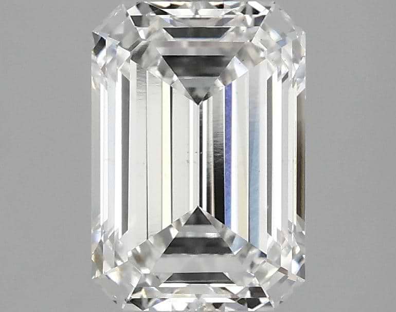2.09 Carat Emerald Shaped Ideal Cut VS2 IGI Certified Lab Grown Diamond