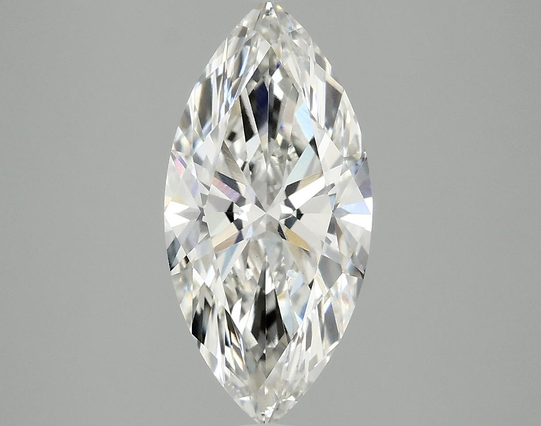 2.55 Carat Marquise Shaped Excellent Cut VVS2 IGI Certified Lab Grown Diamond