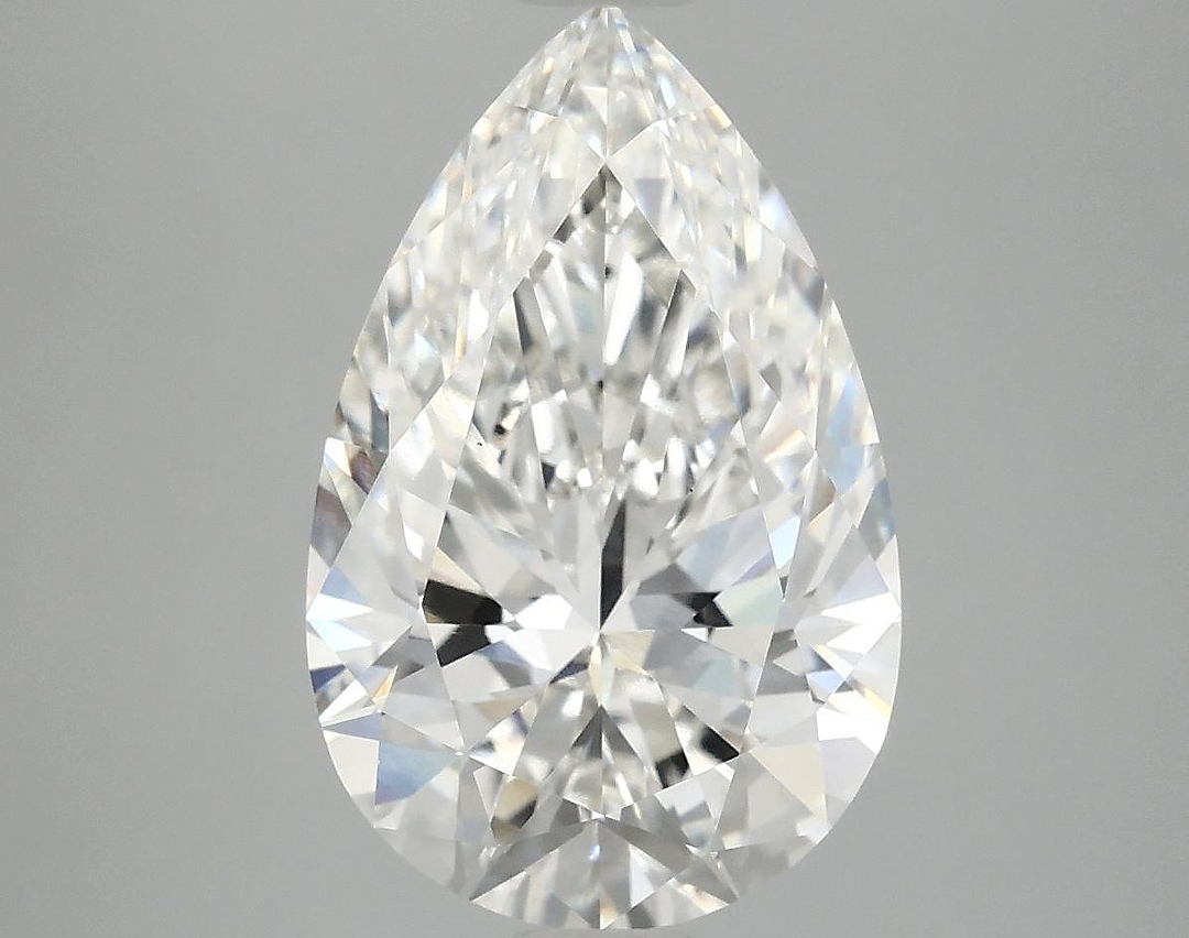 4.09 Carat Pear Shaped Ideal Cut VVS2 GSI Certified Lab Grown Diamond