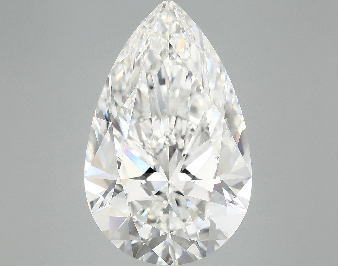 7.37 Carat Pear Shaped Ideal Cut VVS2 IGI Certified Lab Grown Diamond