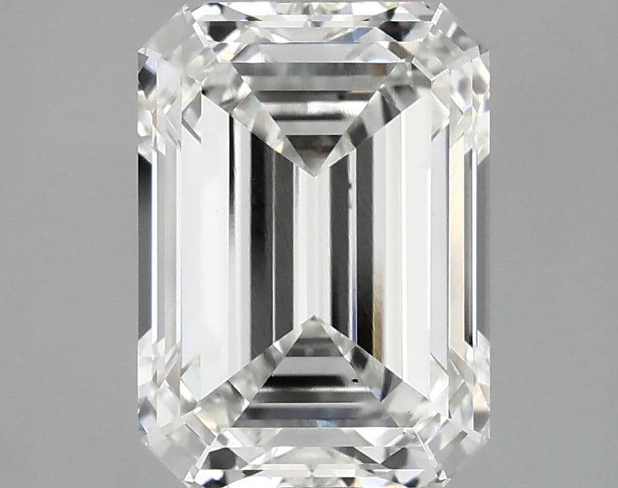 3.54 Carat Emerald Shaped Excellent Cut VS2 IGI Certified Lab Grown Diamond