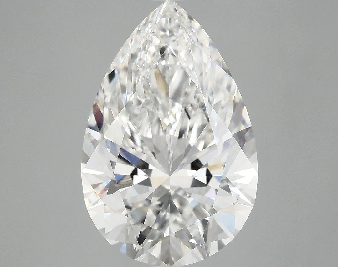 5.06 Carat Pear Shaped Excellent Cut VVS2 IGI Certified Lab Grown Diamond
