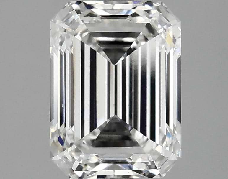 2.56 Carat Emerald Shaped Excellent Cut VS2 IGI Certified Lab Grown Diamond