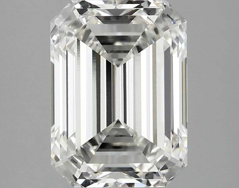 2.56 Carat Emerald Shaped Excellent Cut VVS2 IGI Certified Lab Grown Diamond