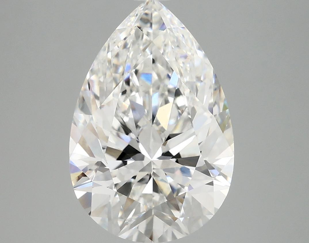 3.96 Carat Pear Shaped Excellent Cut VVS2 IGI Certified Lab Grown Diamond