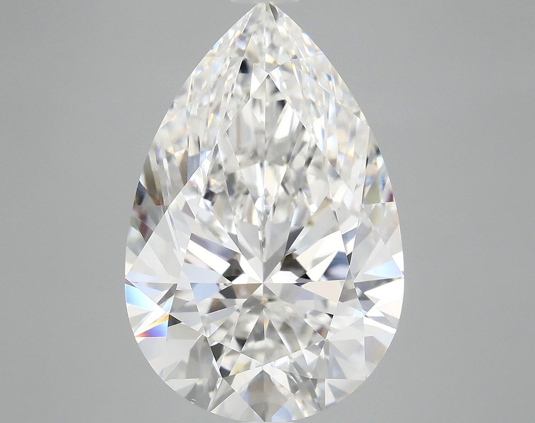 7.53 Carat Pear Shaped Excellent Cut VVS2 IGI Certified Lab Grown Diamond