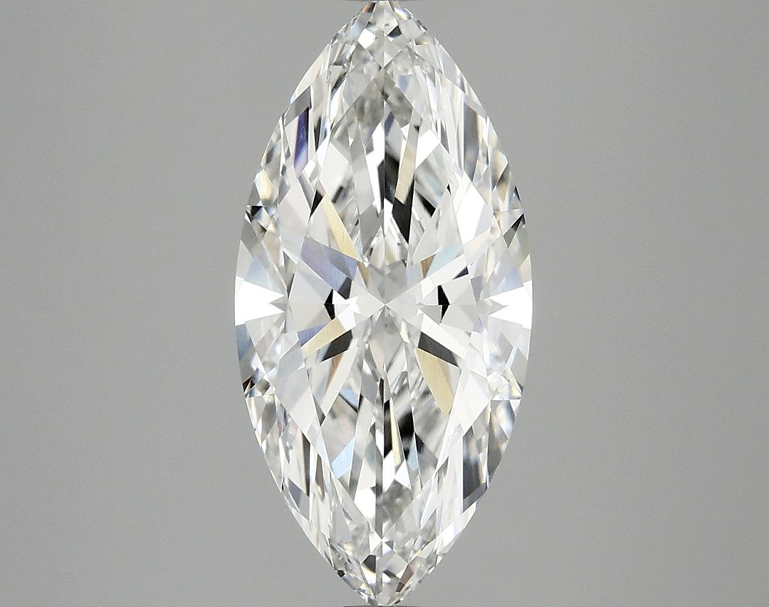 2.97 Carat Marquise Shaped Excellent Cut VVS2 IGI Certified Lab Grown Diamond