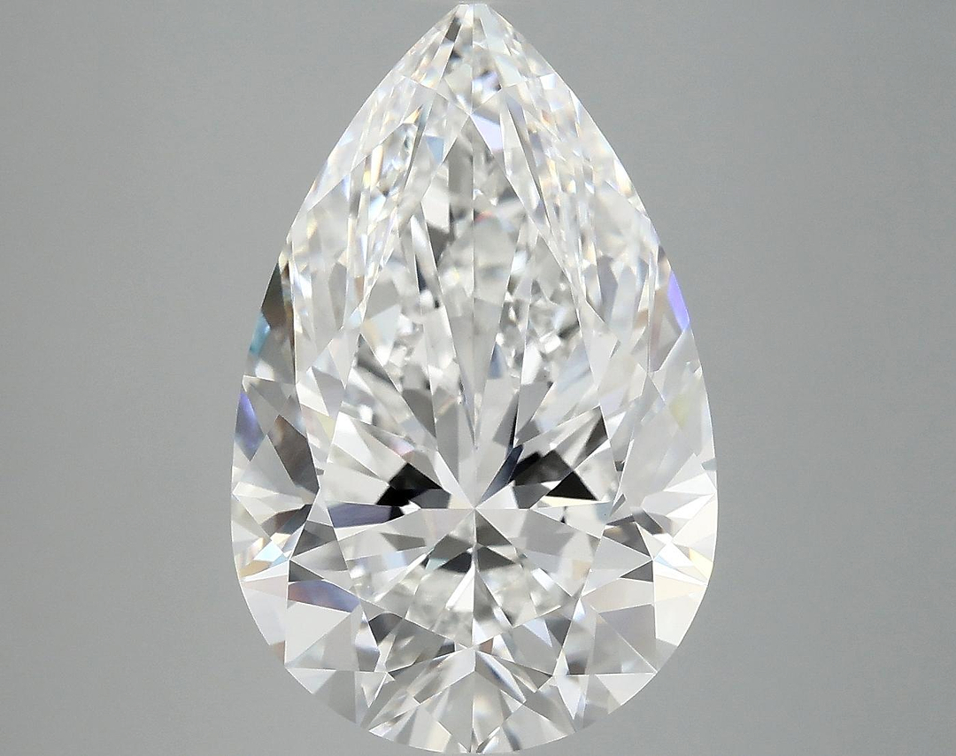 7.07 Carat Pear Shaped Ideal Cut VVS2 IGI Certified Lab Grown Diamond