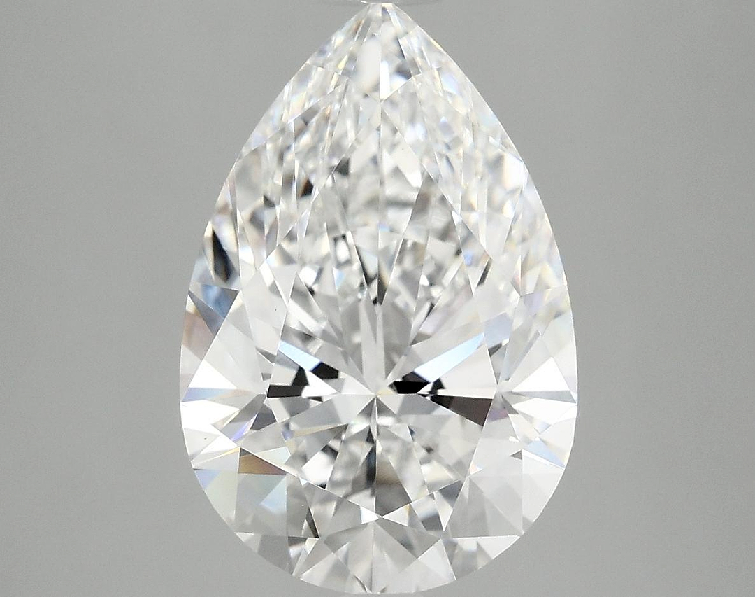 4.08 Carat Pear Shaped Excellent Cut VVS2 IGI Certified Lab Grown Diamond