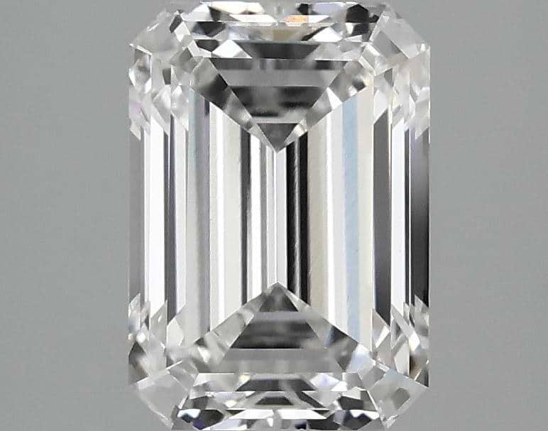 2.41 Carat Emerald Shaped Ideal Cut VVS2 IGI Certified Lab Grown Diamond