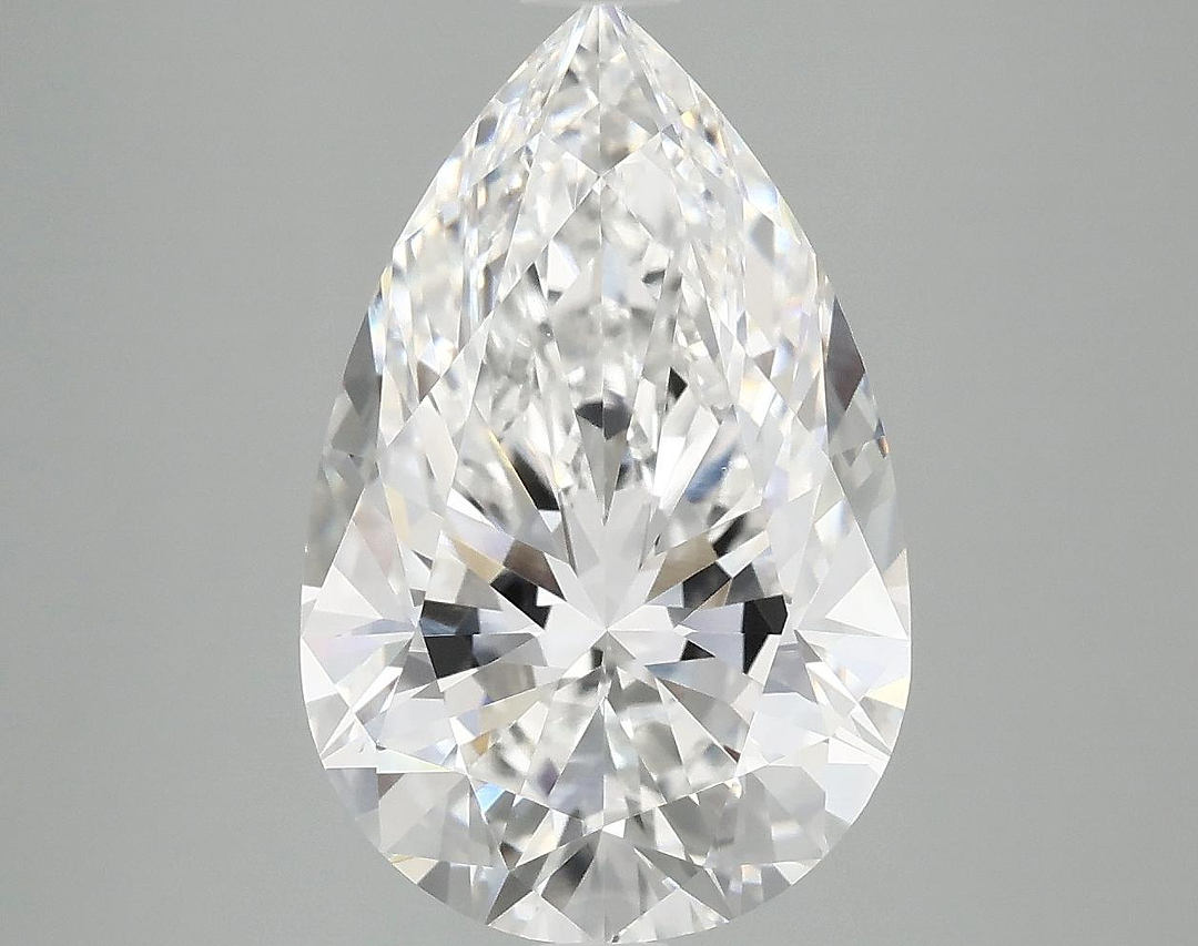 5.08 Carat Pear Shaped Ideal Cut VVS2 IGI Certified Lab Grown Diamond