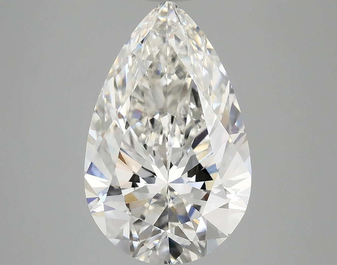 4.82 Carat Pear Shaped Ideal Cut VVS2 IGI Certified Lab Grown Diamond