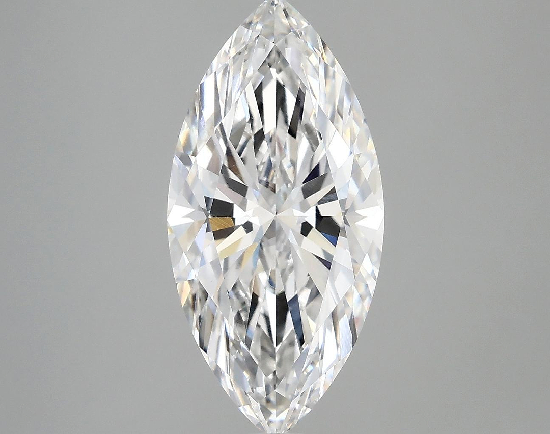 3.05 Carat Marquise Shaped Excellent Cut VVS2 IGI Certified Lab Grown Diamond