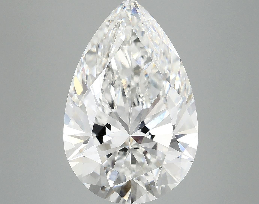 6.7 Carat Pear Shaped Excellent Cut VVS2 IGI Certified Lab Grown Diamond